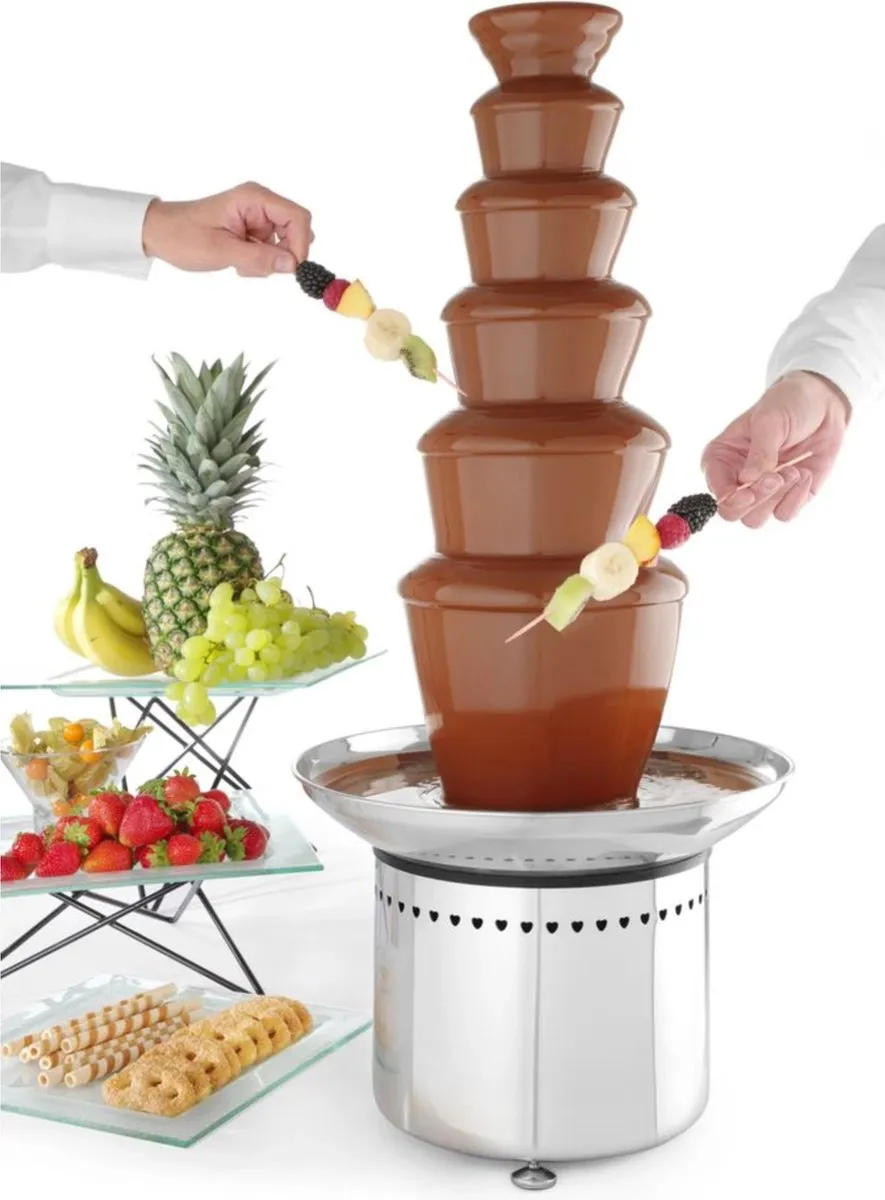 HENDI Chocoladefontein 274163 - 6 Lagen - 300W - RVS - afbeelding 6 van 6