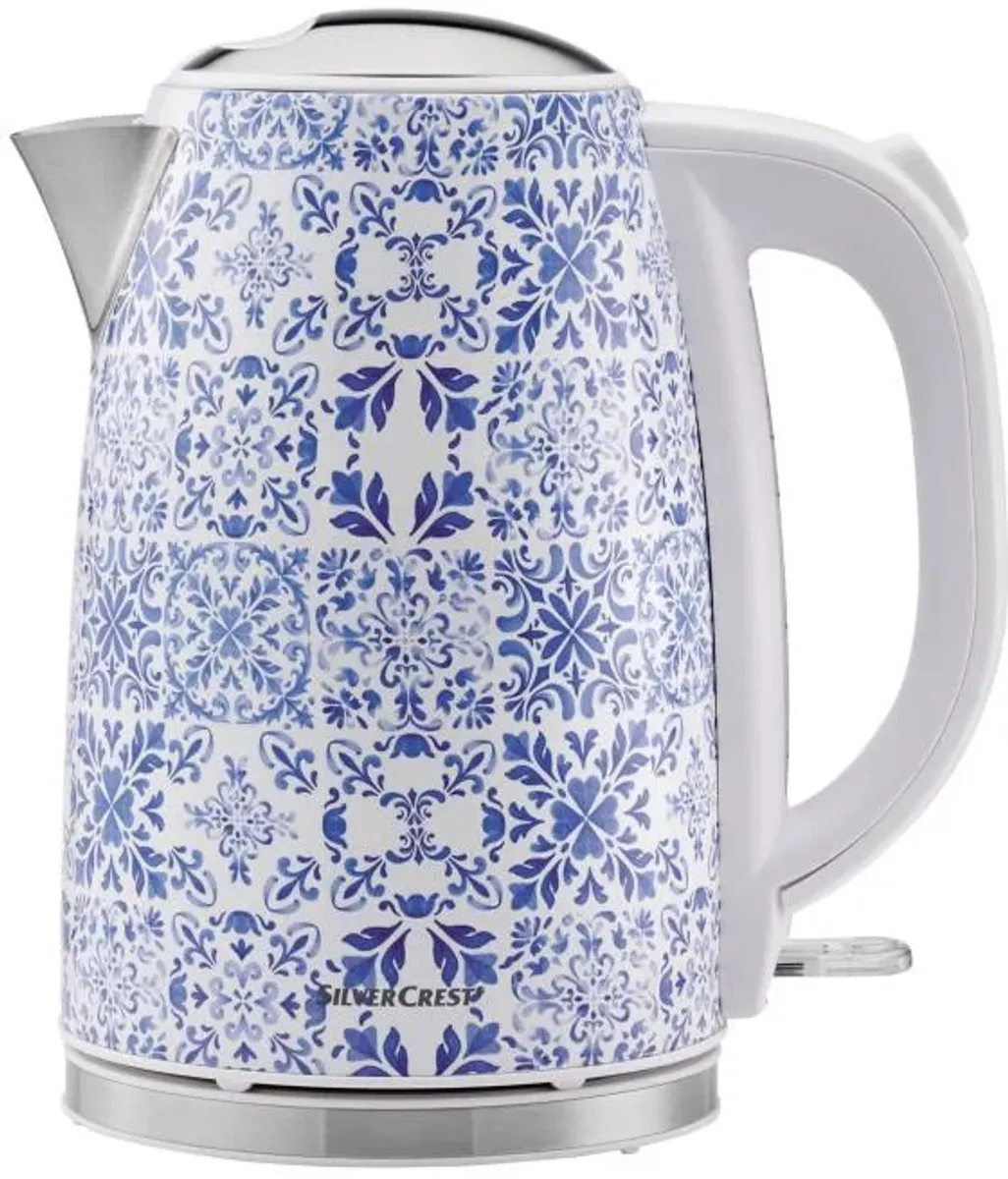 Silvercrest Kitchen Tools Waterkoker 1,7L - 3100W - Blauw/Wit