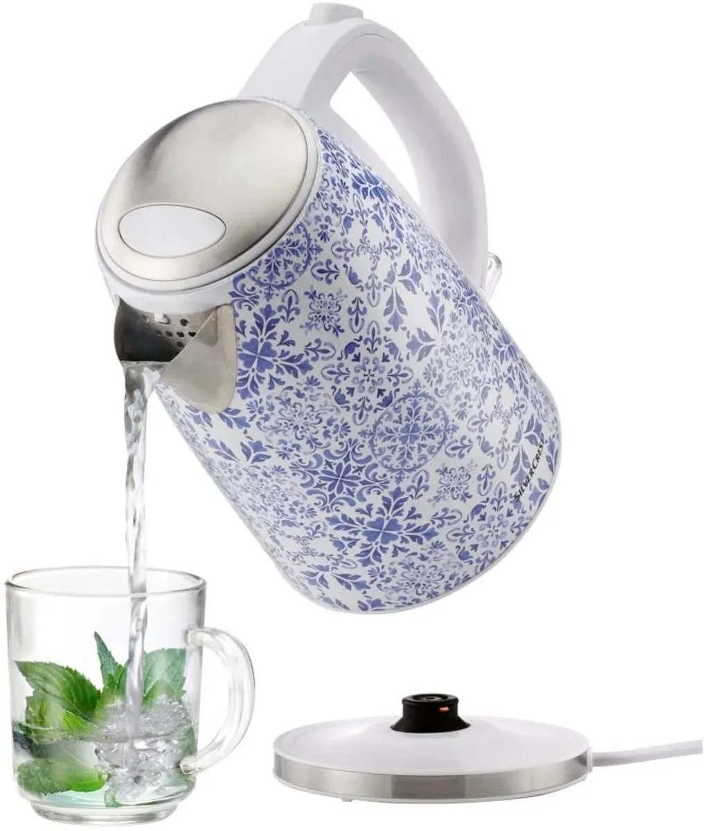 Silvercrest Kitchen Tools Waterkoker 1,7L - 3100W - Blauw/Wit