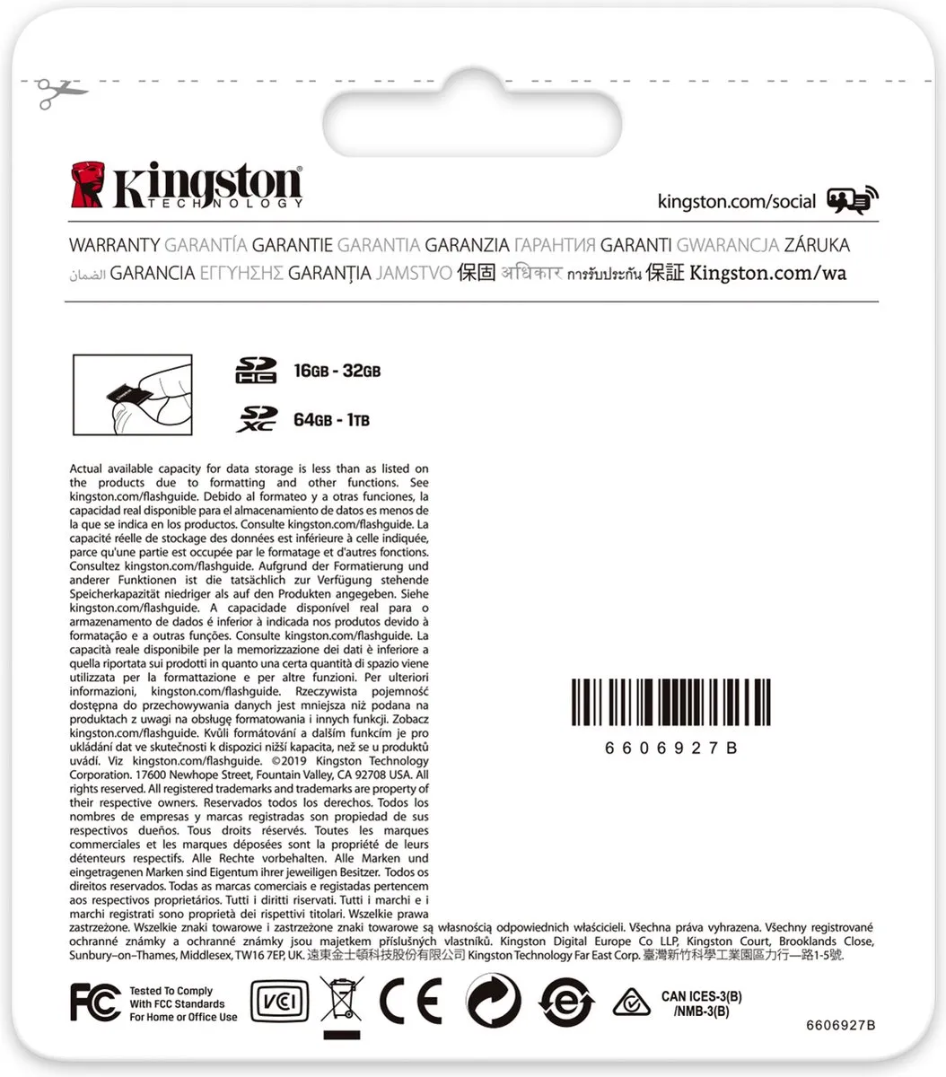 Kingston 128GB SDXC UHS-I U3 V30 - 100R - afbeelding 3 van 5