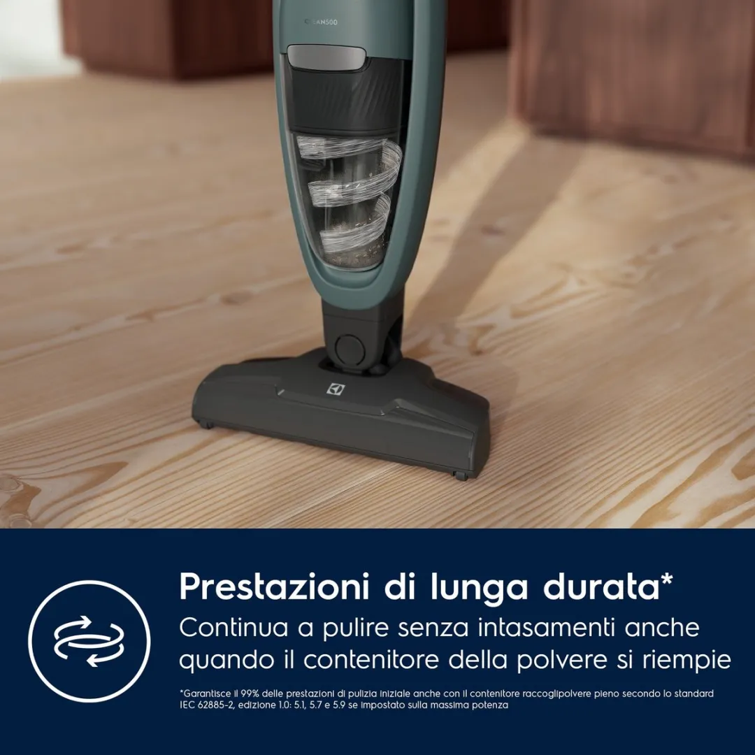 Electrolux ES52CB18OG 2-in-1 Steelstofzuiger - Donkergroen