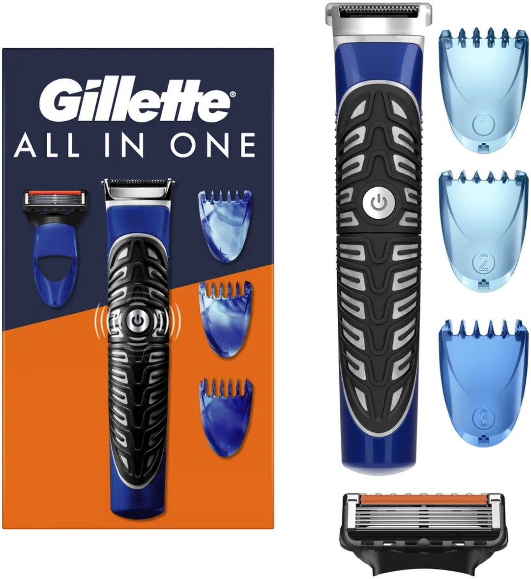 Gillette All In One Scheerapparaat - Zwart - 4 Opzetstukken