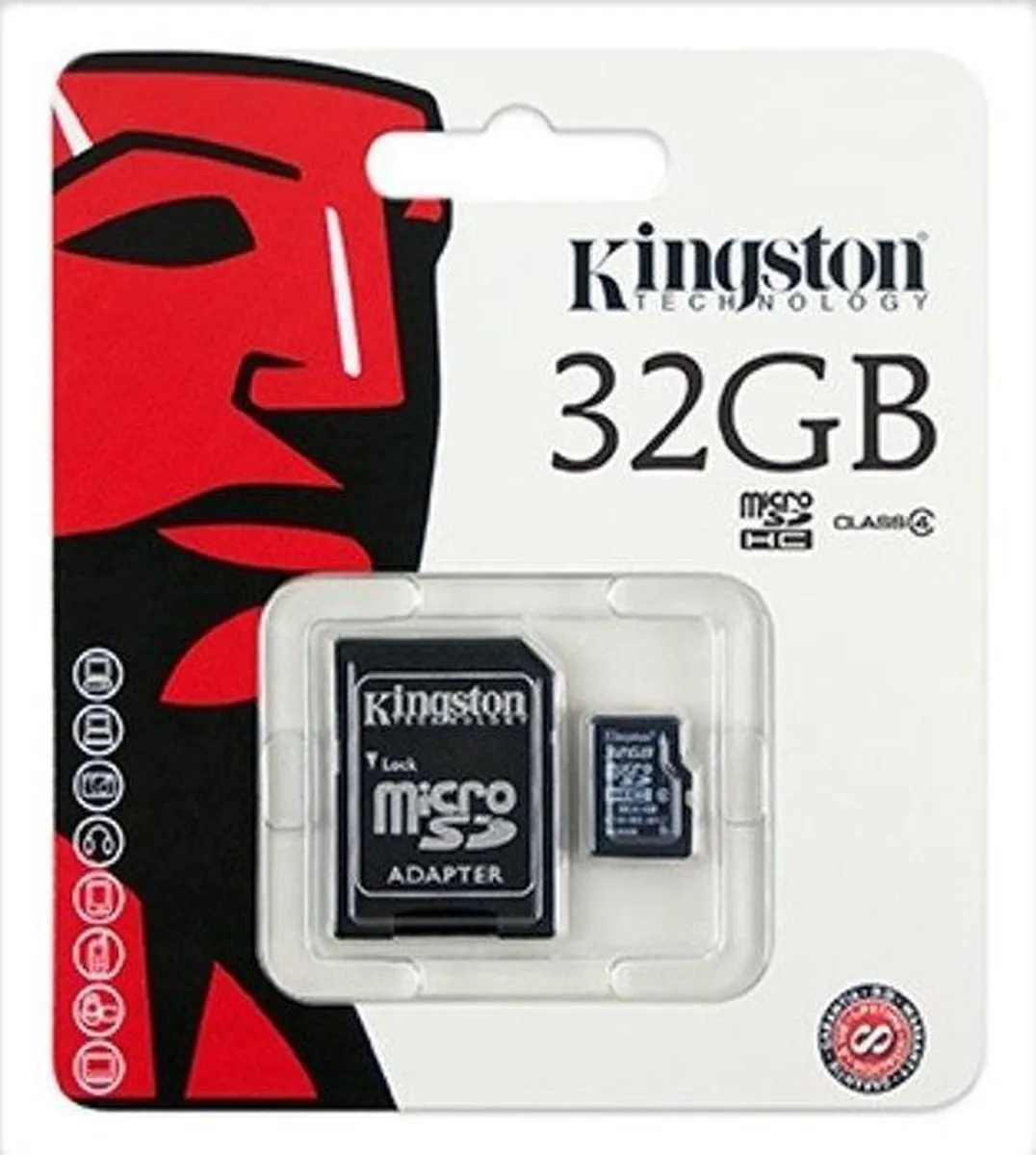 Kingston 32GB MicroSDHC Geheugenkaart - microsdhc007