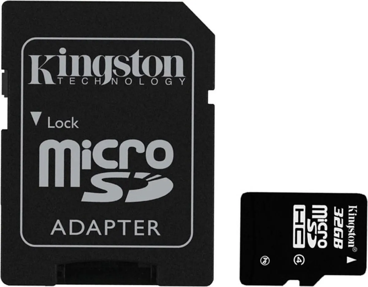 Kingston 32GB MicroSDHC Geheugenkaart