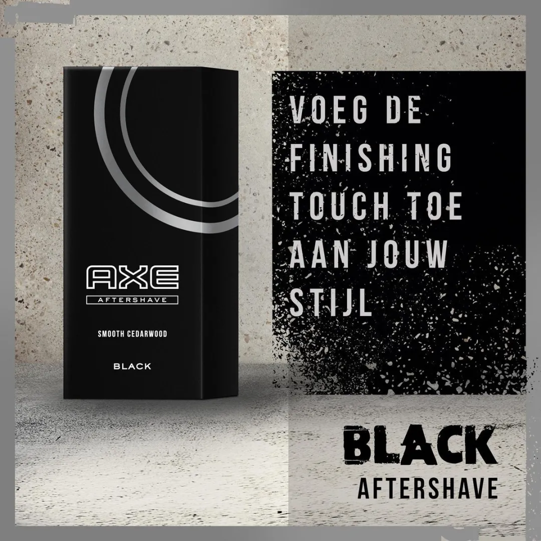 Axe Black Aftershave 100ml - 6 Stuks