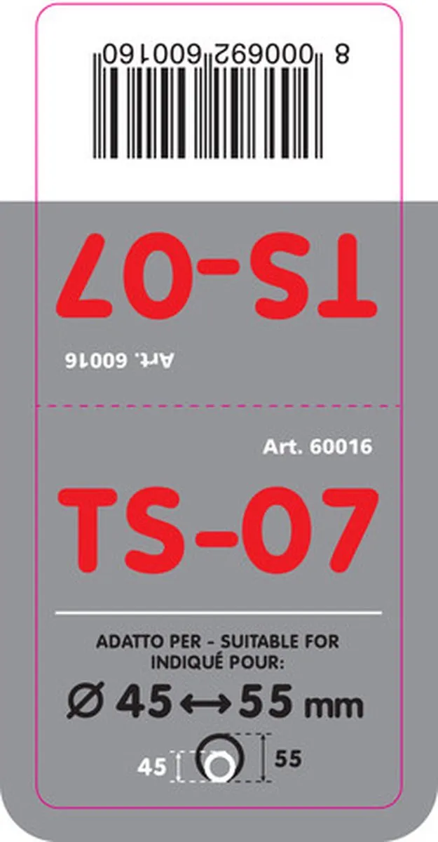 Lampa RVS Uitlaatsierstuk TS-07 - 48mm - Grijs