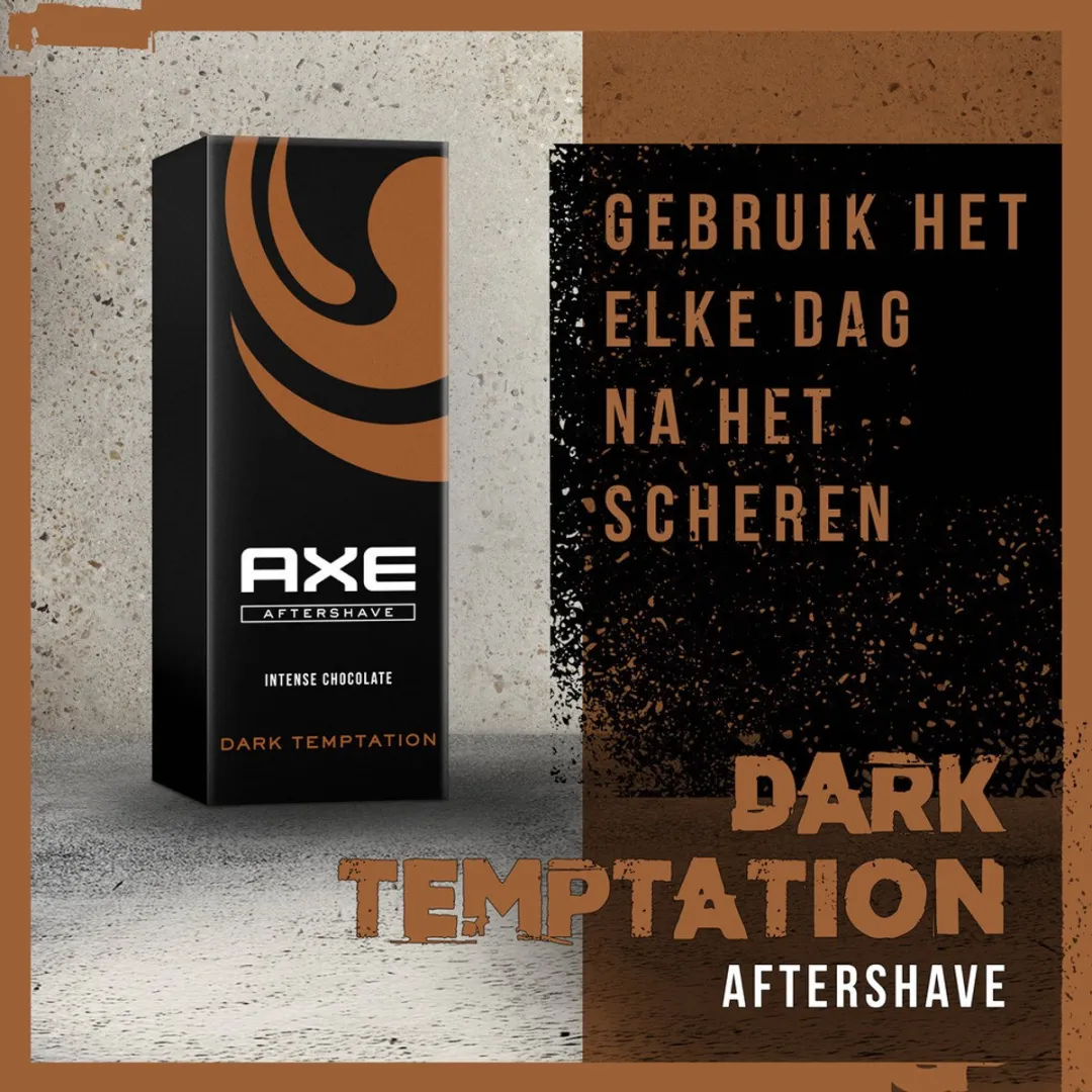 Axe Dark Temptation Aftershave 100ml - 3 Stuks