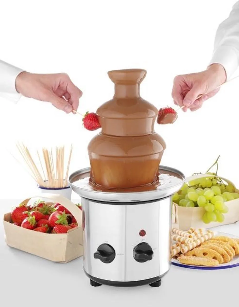 HENDI Chocoladefontein 274101 - 3 Lagen - 275W - Zilver