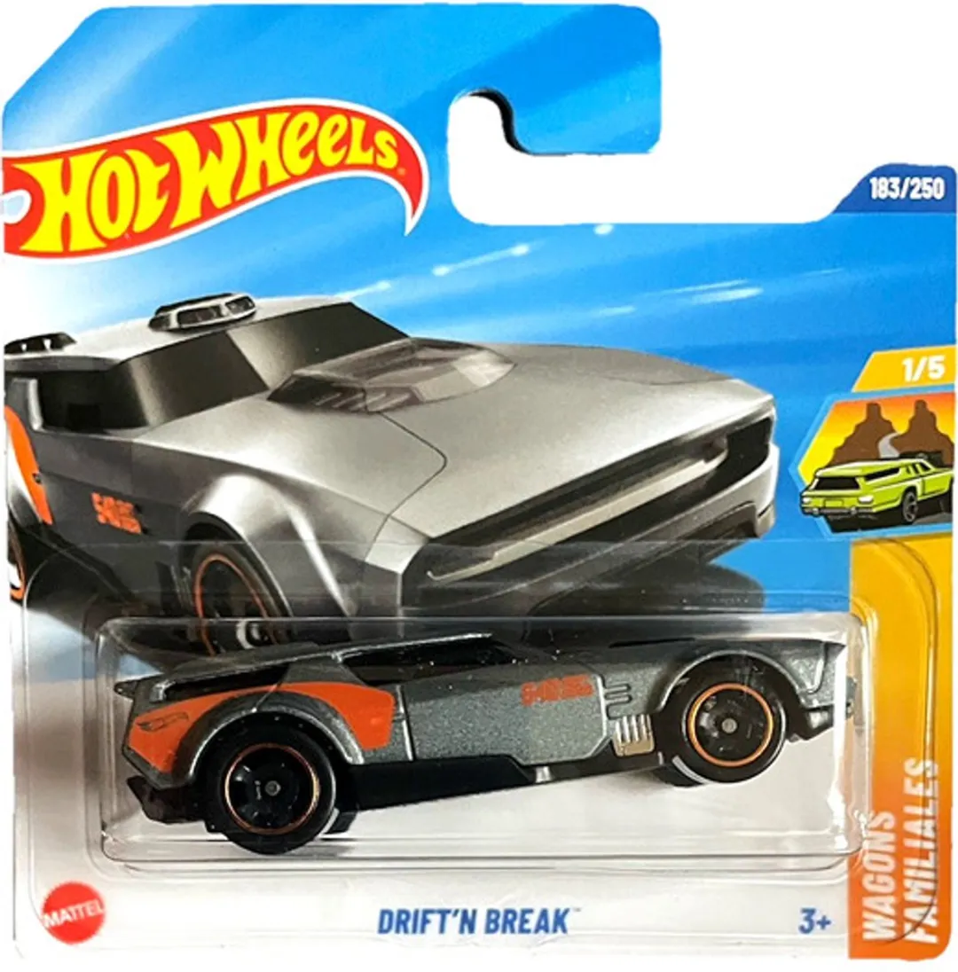 Hot Wheels Drif'n Break Metallic Silver 1/64