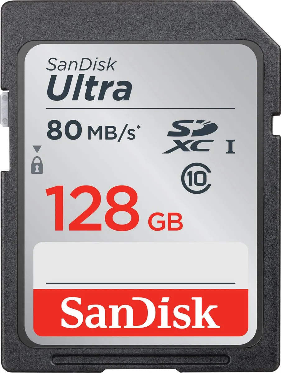 SanDisk Ultra SDXC 128GB Geheugenkaart