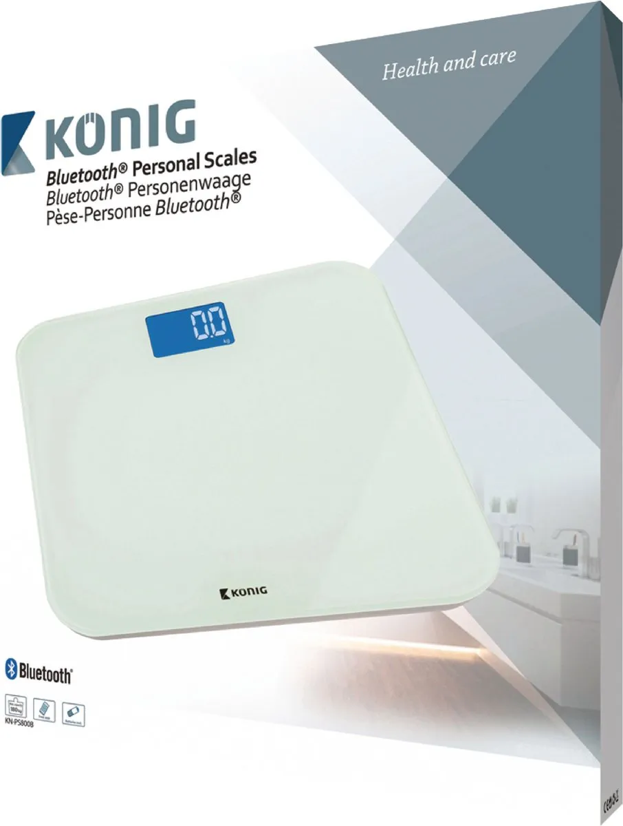 Bluetooth Weegschaal (150 KG) - Personenweegschaal