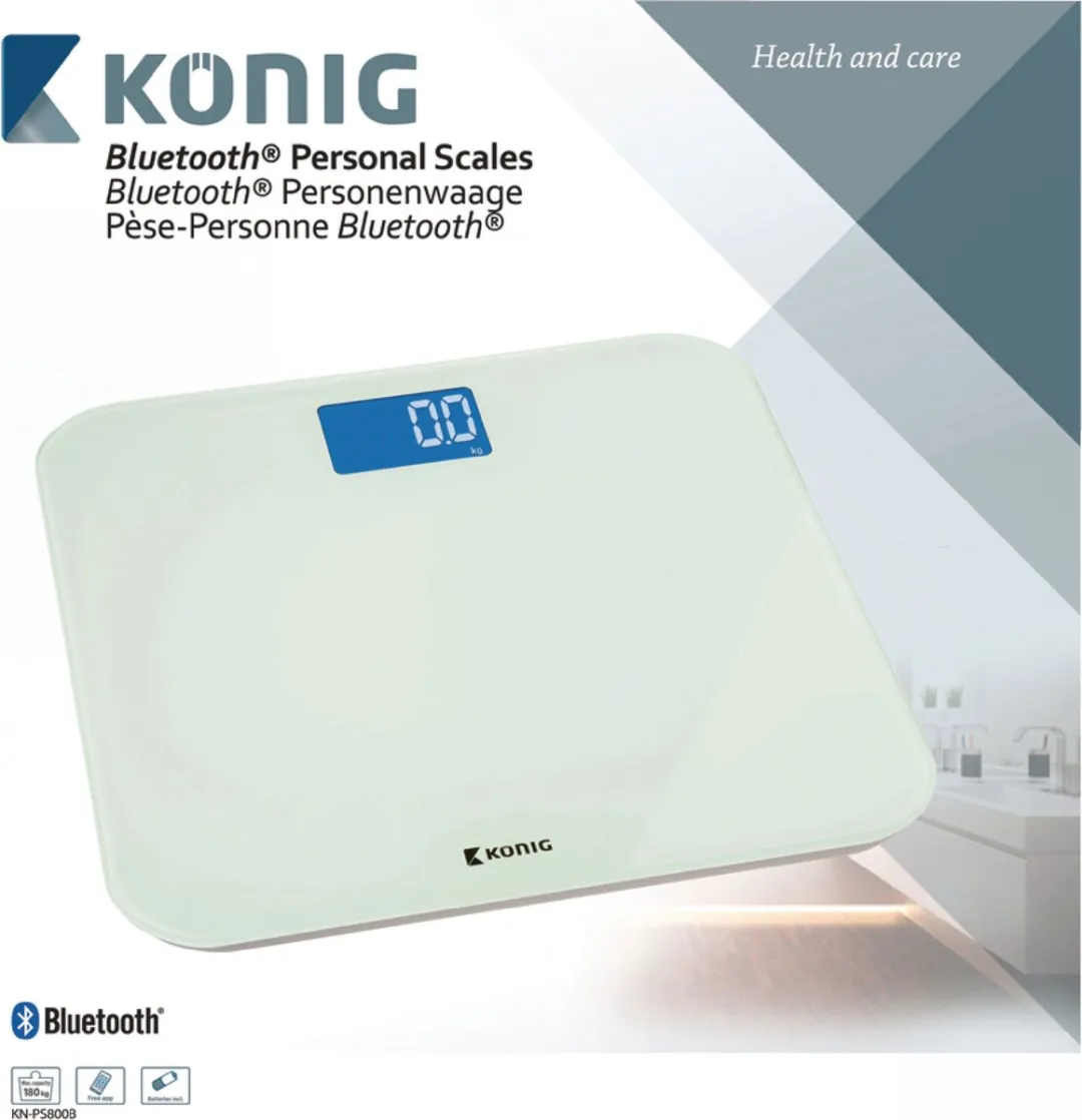 Bluetooth Weegschaal (150 KG) - Personenweegschaal