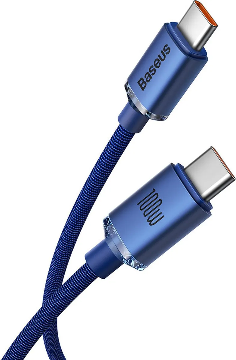 Baseus CAJY000603 Type-C Kabel 100W 1.2m - Blauw