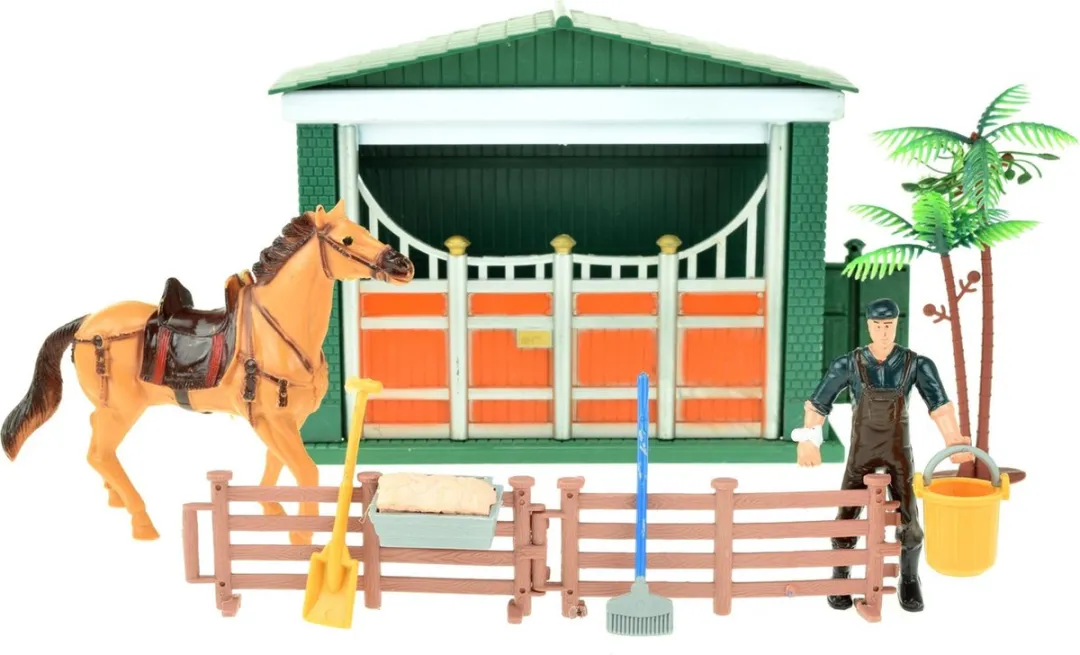 Toi-Toys Paardenstal met Verzorger