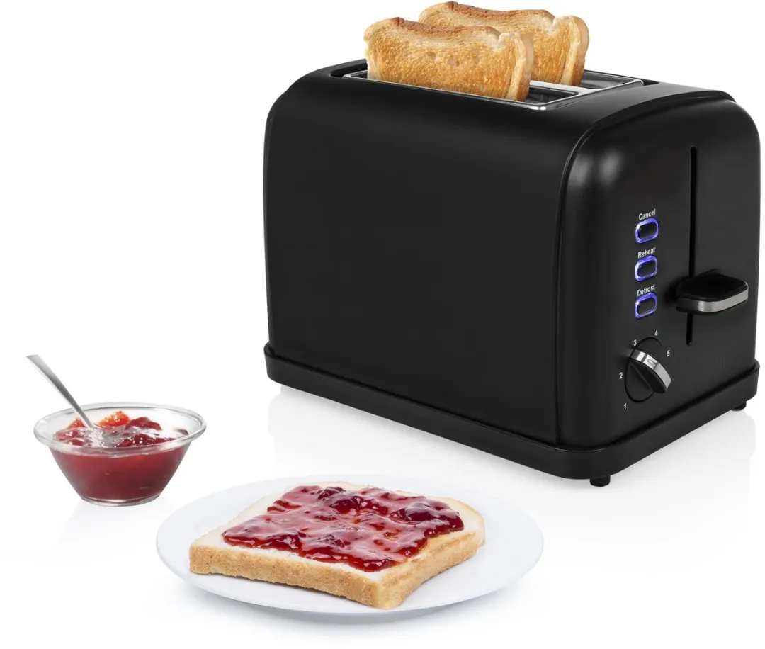 Princess 142396 Broodrooster - 2 Sleuven - 950W - Zwart