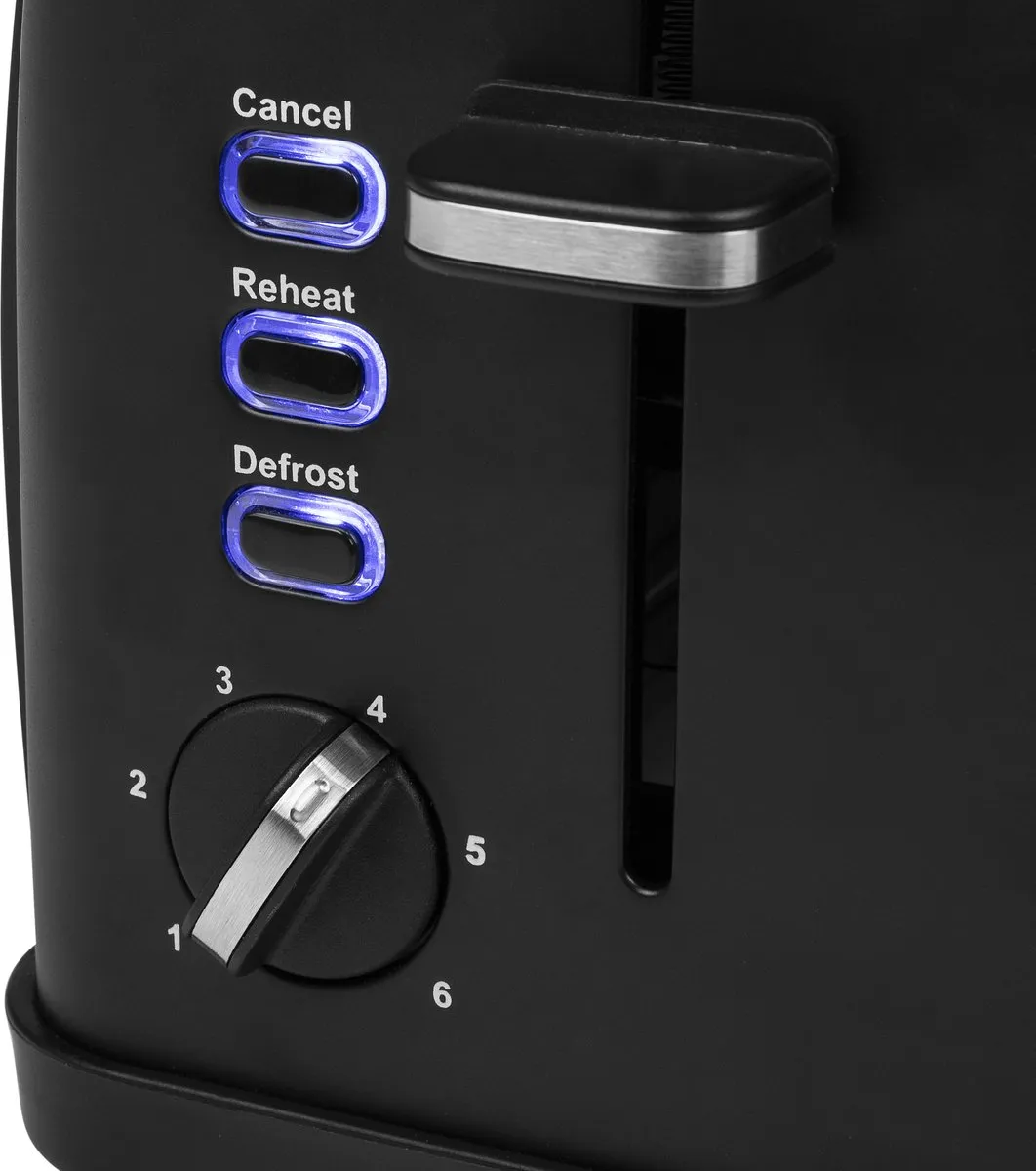 Princess 142396 Broodrooster - 2 Sleuven - 950W - Zwart