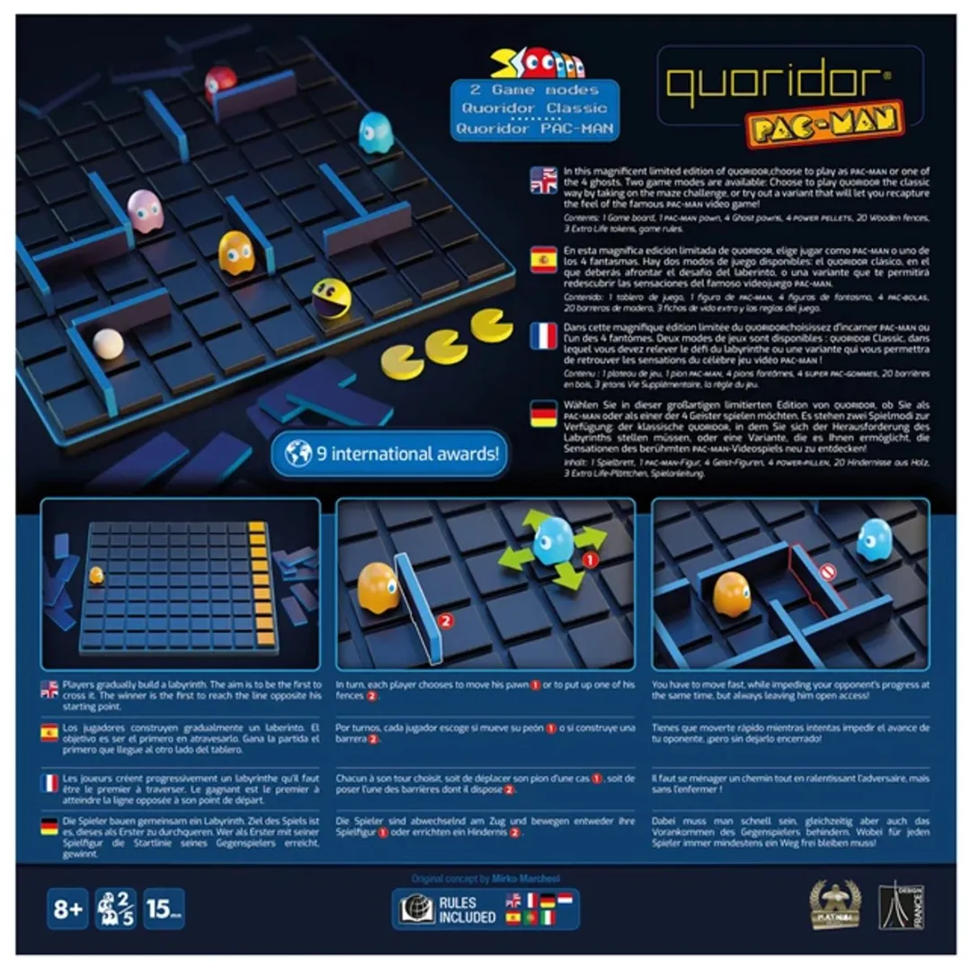 Gigamic Quoridor Pacman Bordspel - Gelimiteerde Editie