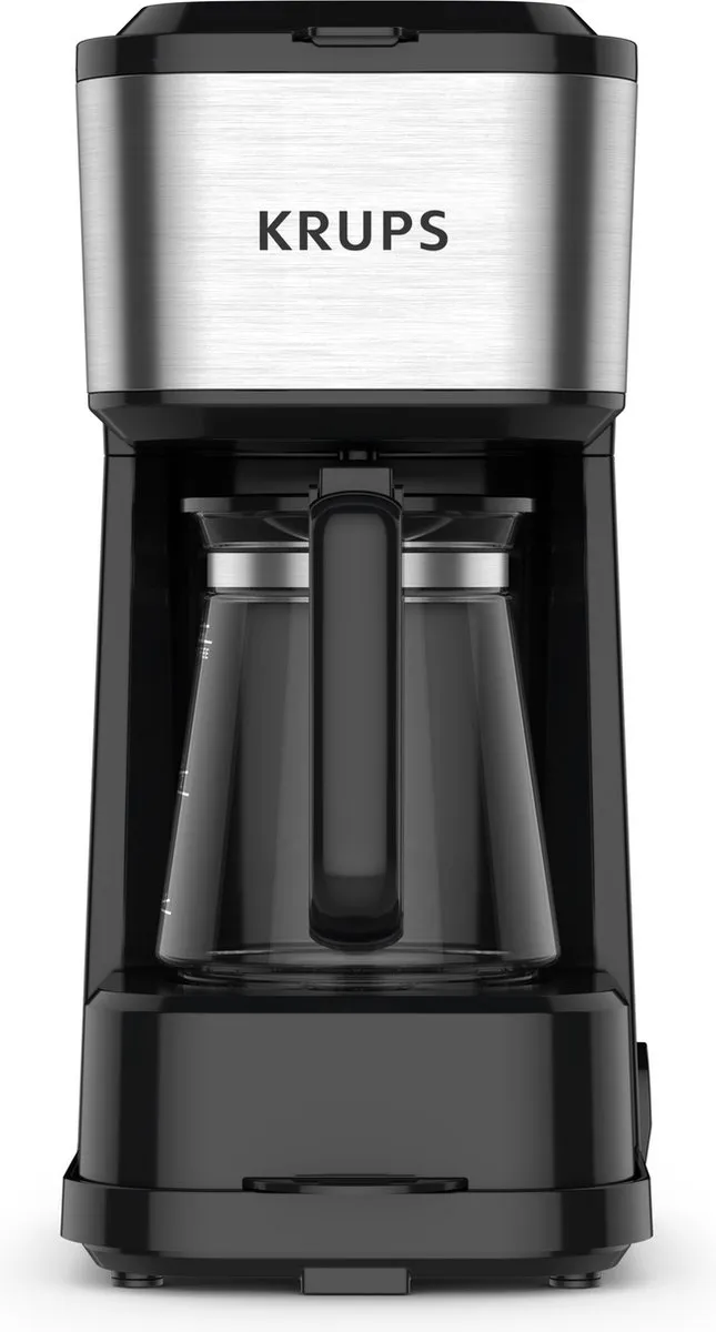 Krups Simply Brew 3-in-1 KM207D10 Koffiezetapparaat - 4 Kopjes - 0,45L - Zwart/RVS