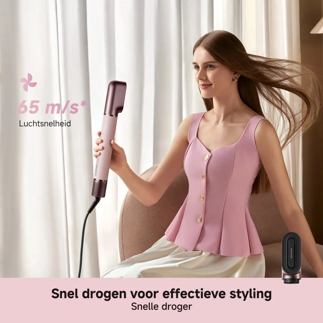 Dreame AirStyle Era AMF18A Föhn & Haarstyler - 1300W - Roze - afbeelding 6 van 6