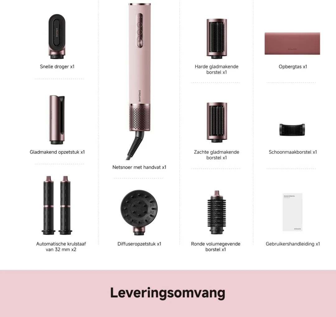 Dreame AirStyle Era AMF18A Föhn & Haarstyler - 1300W - Roze