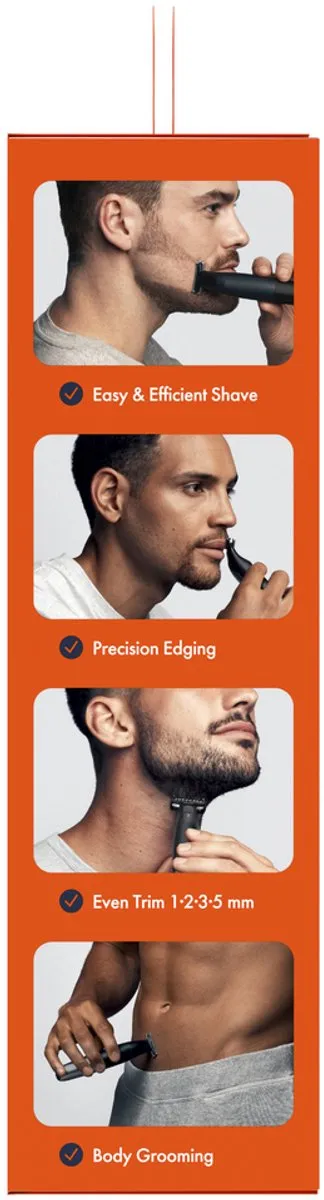 Gillette Fusion One Hybrid Trimmer & Scheerapparaat - 3 Opzetstukken - Zwart