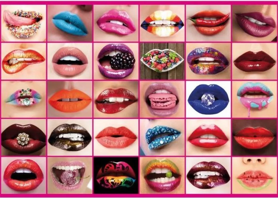 Piatnik Lips Legpuzzel 1000 Stuks - MPN 547744 - Rood/Rozeblauw