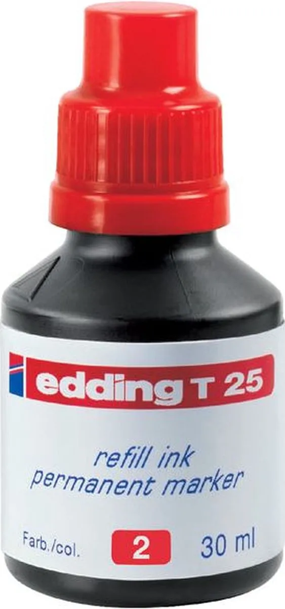 edding T 25 Navulinkt - Rood