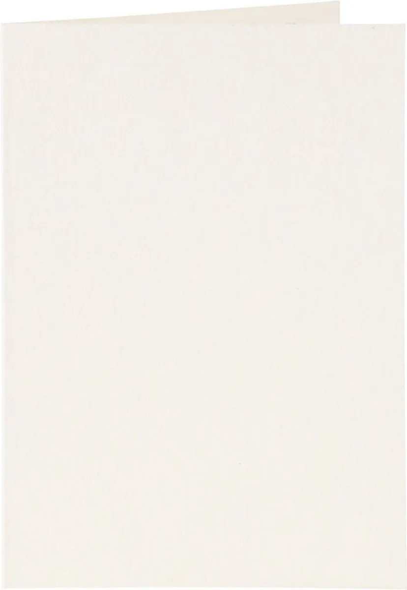 Creativ Company Kaarten & Enveloppen 10,5x15cm Crème - 6 Stuks