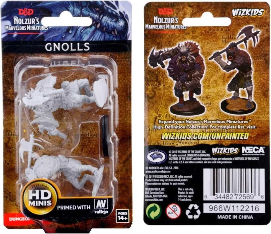 Wizkids Dungeons & Dragons Mini Gnolls - 2 Stuks - Multi