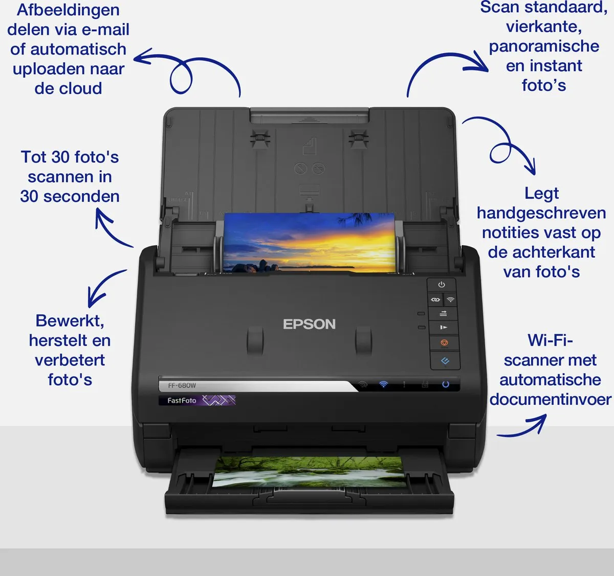 Epson FastFoto FF-680W Fotoscanner - Zwart
