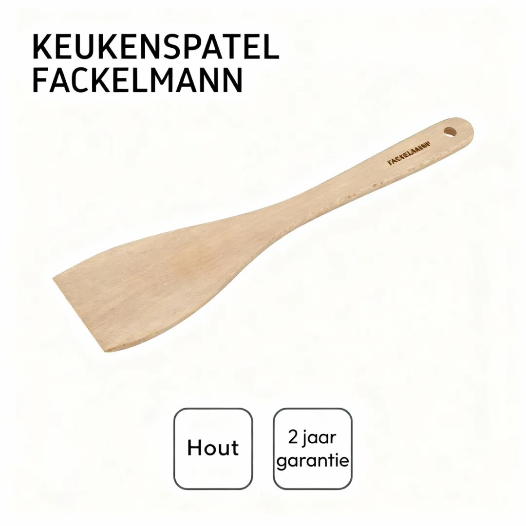 Fackelmann Keukenspatel Hout 30cm - FSC Bruin
