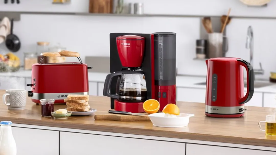 Bosch TAT6A514 Broodrooster 2 Sneden 800W - Rood - afbeelding 5 van 6