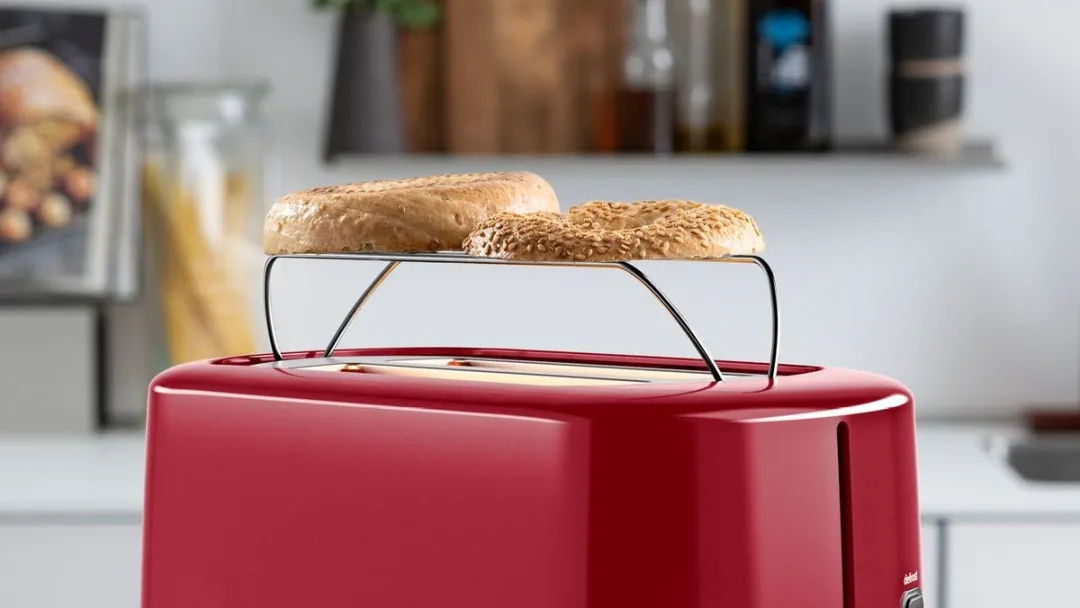 Bosch TAT6A514 Broodrooster 2 Sneden 800W - Rood - afbeelding 6 van 6
