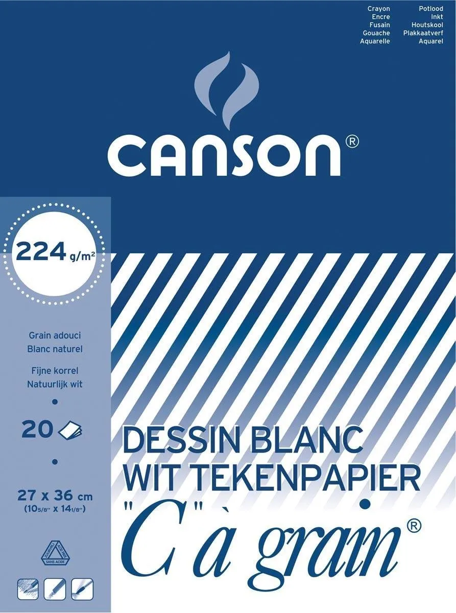 Canson Tekenblok C à Grain 224g A4