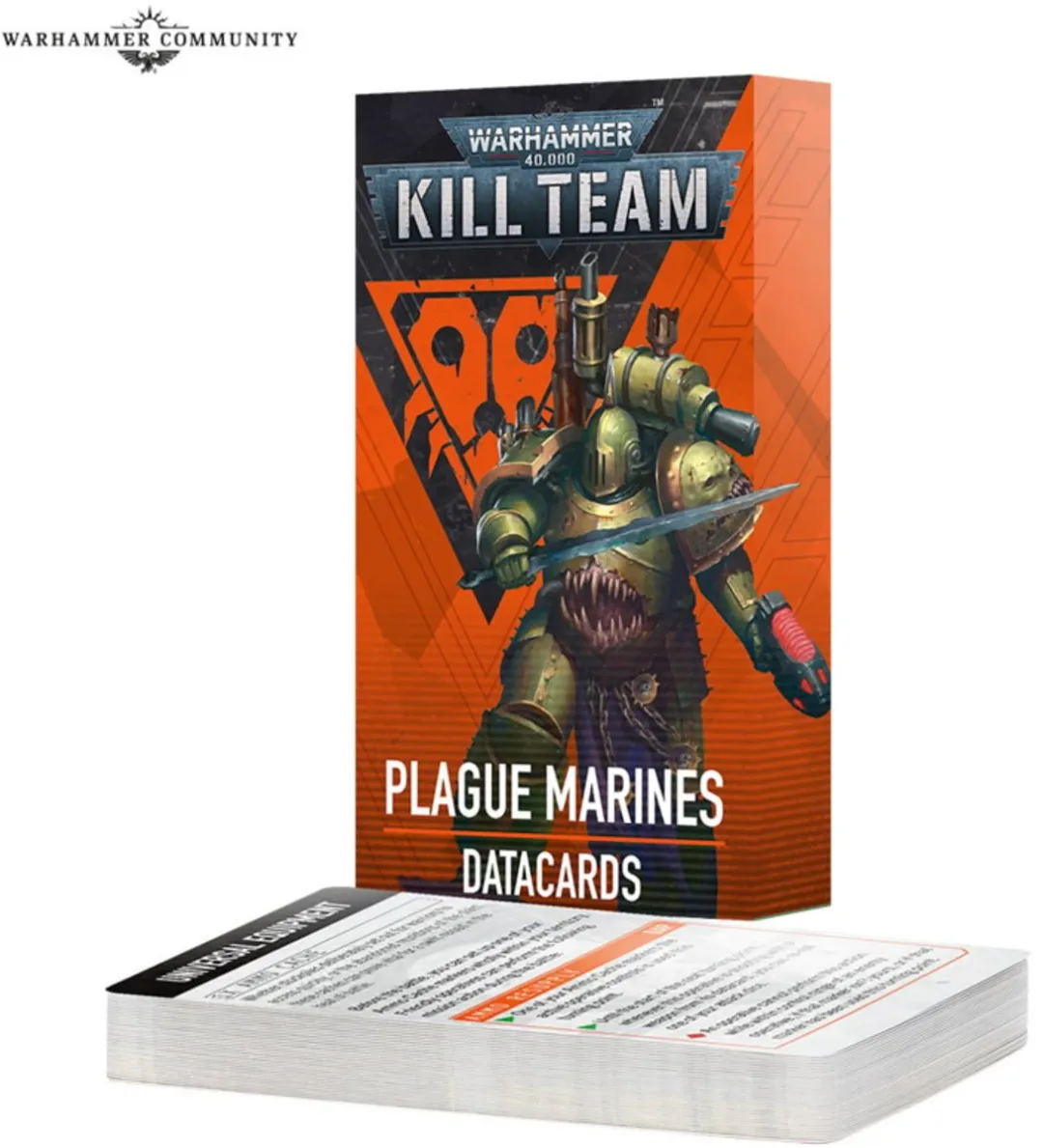 Games Workshop Warhammer 40K Kill Team Plague Marines Datacards 103-82