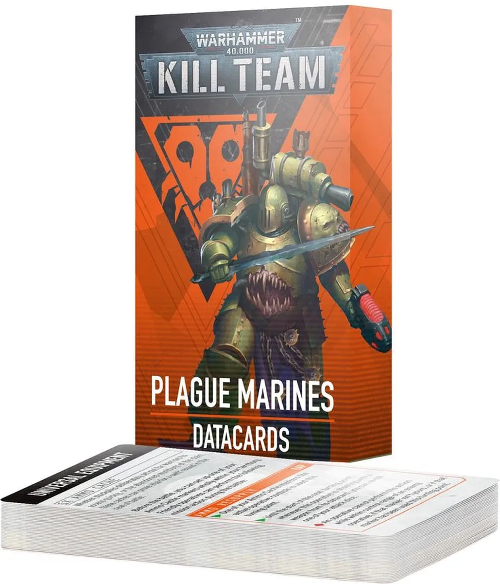 Games Workshop Warhammer 40K Kill Team Plague Marines Datacards 103-82