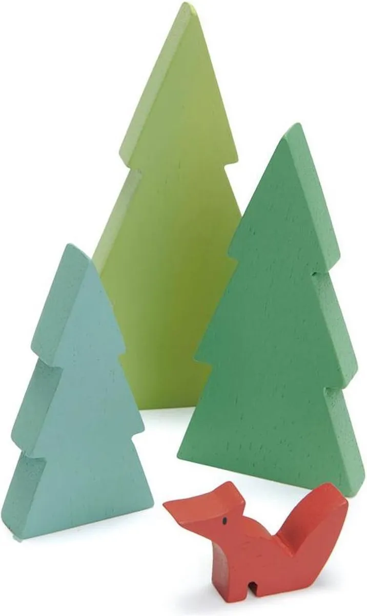 Tender Leaf Toys Dennenbomen & Vos Speelgoedset 23cm