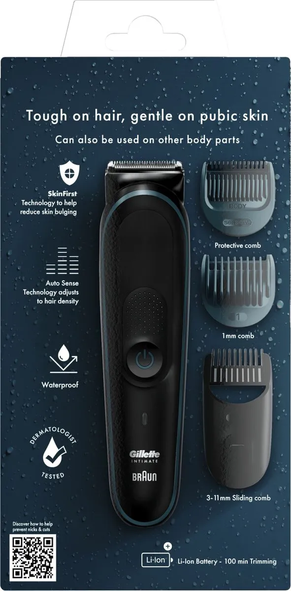 Gillette Intimate Trimmer - Intiem - Zwart - afbeelding 6 van 6