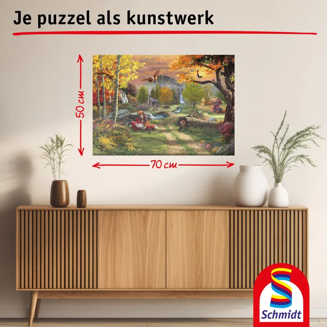 Schmidt Spiele Disney Frank en Frey Thomas Kinkade 1000 Stuks - Meerkleurig