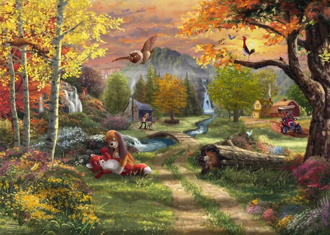 Schmidt Spiele Disney Frank en Frey Thomas Kinkade 1000 Stuks - Meerkleurig