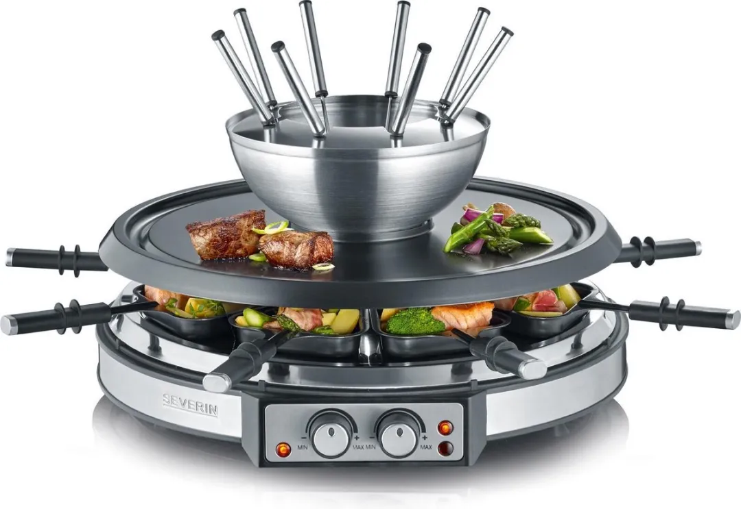 Severin RG 2348 Raclette-Fondue Combi 1900W - 8 Personen - afbeelding 6 van 6