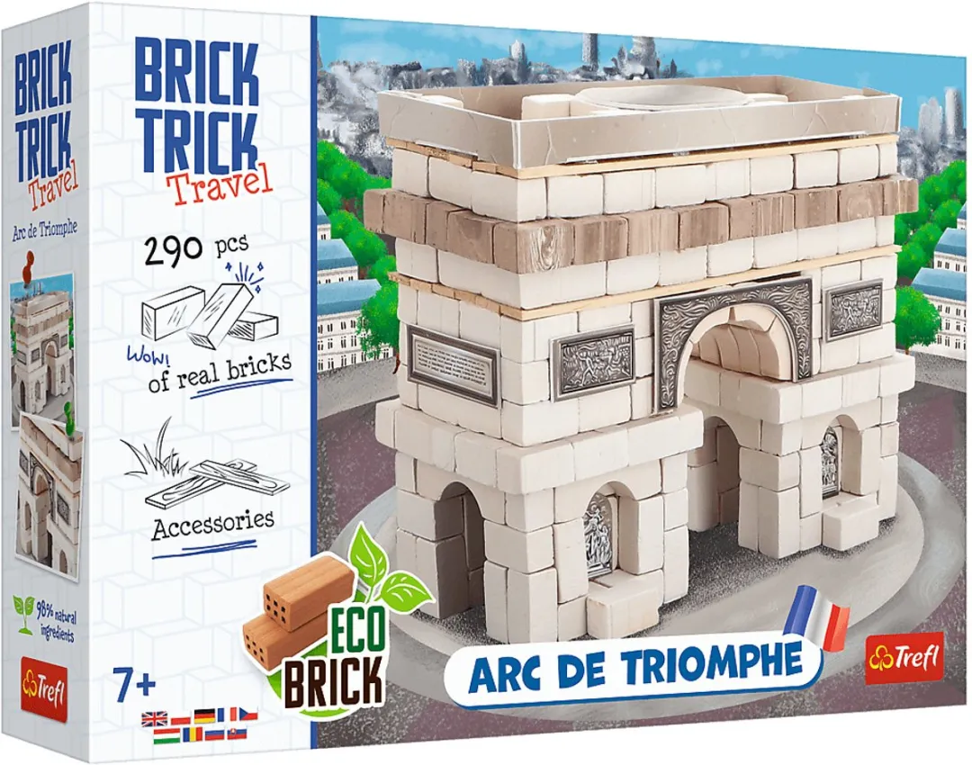 Trefl Brick Trick Travel Arc de Triomphe - 290 Stenen - Zand