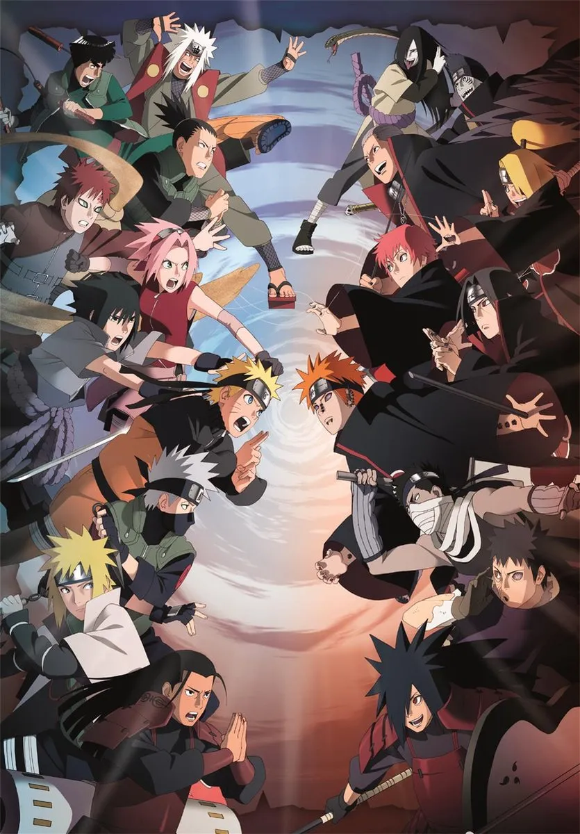 Clementoni Naruto 1000 Stuks Puzzle - Multikleur