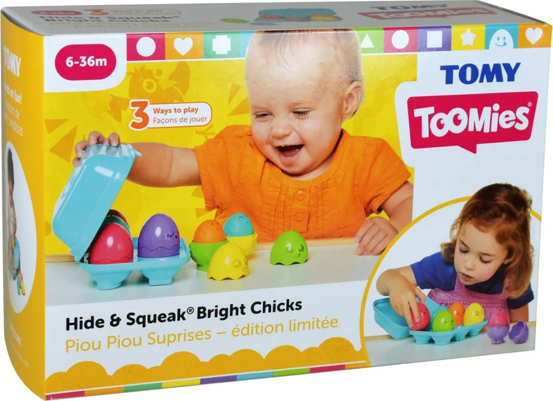 Tomy Bright Chicks Eitjes 73081 - Educatief Speelgoed - Blauw/Multikleur