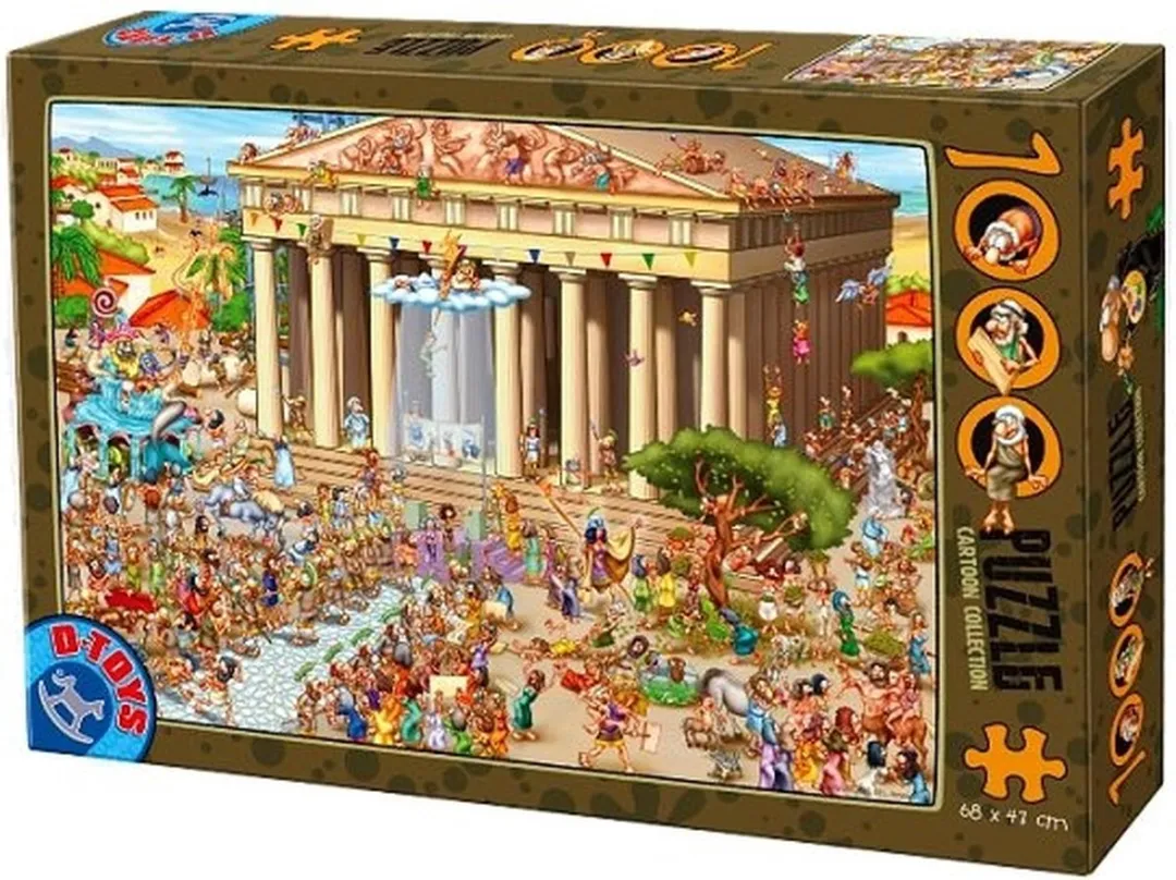 D-Toys Cartoon Acropolis Puzzel 1000 Stukjes