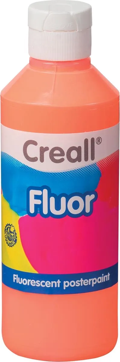 Plakkaatverf creall fluor oranje 250ml