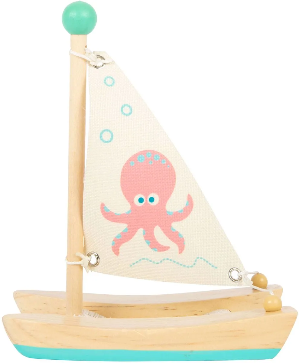 Small Foot Houten Catamaran Octopus 11656 - Veelkleurig