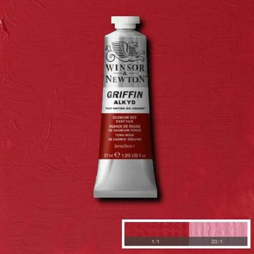 Winsor & Newton Griffin Alkyd Olieverf Cadmium Red Deep 37ml