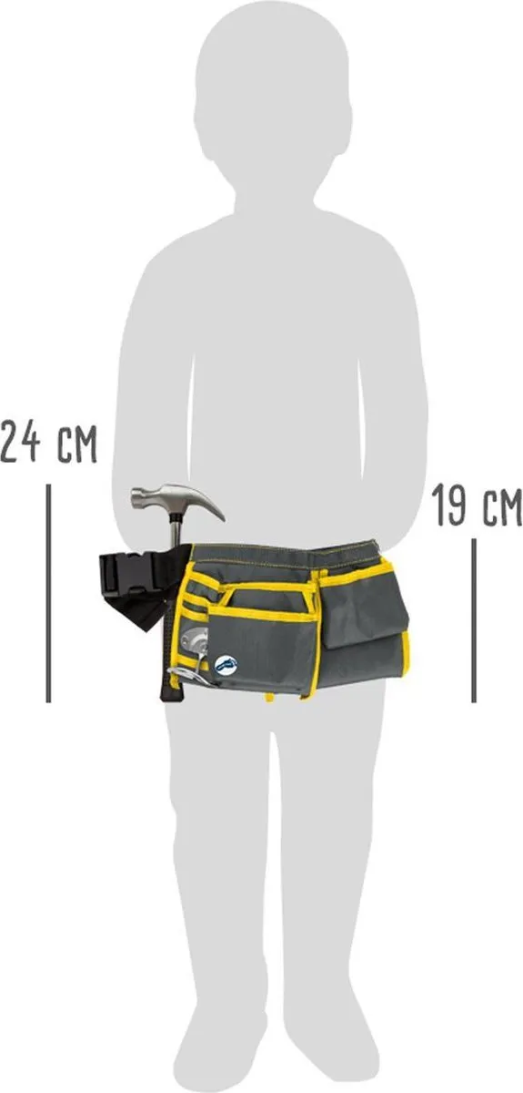 Small Foot XL Pro Gereedschapstas - Grijs/Geel