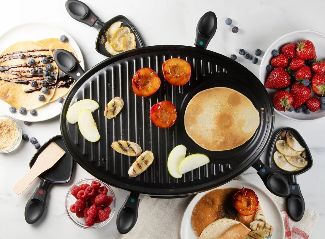 Domo DO9038G Raclettegrill 8 Personen - 1200W Zwart - afbeelding 6 van 6